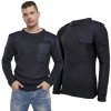 Brandit sveter BW Pullover modrý okrúhly výstrih, veľkosť L Brandit sveter BW Pullover modrý okrúhly výstrih, veľkosť L