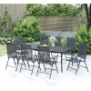 Sada záhradného nábytku kovová VidaXL čierna 1 ks Sada záhradného nábytku kovová VidaXL čierna 1 ks