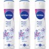 NIVEA FLORAL MOON Dámsky Antiperspirant v spreji 72 hodín, ochrana 150 ml x3