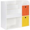 ECOTOYS ZKB-02A Detská policová skriňa s priehradkami a košíkmi 89×35×88 cm, biela ECOTOYS ZKB-02A Detská policová skriňa s priehradkami a košíkmi 89×35×88 cm, biela