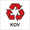 Nálepka na odpadové kontajnery 15x15 cm - KOV Nálepka na odpadové kontajnery 15x15 cm - KOV