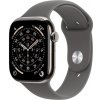 Apple Watch Series 11 GPS + Cellular 42mm Prírodný titán s kamenno sivým športovým remienkom - S/M MF8M4WF/A Apple Watch Series 11 GPS + Cellular 42mm Prírodný titán s kamenno sivým športovým remienkom - S/M MF8M4WF/A