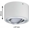Paulmann stropné LED svetlo Argun, biele, Ø 10 cm, kov - 79708 Paulmann stropné LED svetlo Argun, biele, Ø 10 cm, kov - 79708