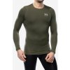 Mikina Under Armour HG Armour Comp LS - marine od green/white Mikina Under Armour HG Armour Comp LS - marine od green/white