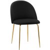 Jedálenská stolička FARGO zamatová, zlatá / čierna Jedálenská stolička FARGO zamatová, zlatá / čierna