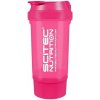 Scitec Nutrition Scitec Šejkr Traveler 500 ml + zásobník - ružová Scitec Nutrition Scitec Šejkr Traveler 500 ml + zásobník - ružová