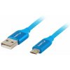 Lanberg CA-USBM-20CU-0010-BL Micro USB M na USB-AM 2.0, 1m LANBERG Micro USB (M) na USB-A (M) 2.0 kábel 1m, modrý, rýchle nabíjanie 3.0 Lanberg CA-USBM-20CU-0010-BL Micro USB M na USB-AM 2.0, 1m LANBERG Micro USB (M) na USB-A (M) 2.0 kábel 1m, modrý, rýchle nabíjanie 3.0