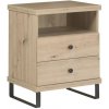 Bývaj s nami SK, CAROLYN C17 nočný stolík na nožičkách, dub artisan kov,LTD Bývaj s nami SK, CAROLYN C17 nočný stolík na nožičkách, dub artisan kov,LTD