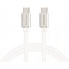 Swissten 71528202 USB-C - USB-C, 2m, stříbrný Swissten 71528202 USB-C - USB-C, 2m, stříbrný