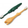 LIEWOOD Zubná kefka pre batoľatá Fabio Yellow mellow / Garden green LIEWOOD Zubná kefka pre batoľatá Fabio Yellow mellow / Garden green