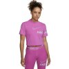 Nike W PRO DF GRX SS CROP TOP Pink Ružová