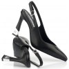 LODIČKY KARL LAGERFELD PREMIERE 90 SLING BACK PUMP BLACK LTHR LODIČKY KARL LAGERFELD PREMIERE 90 SLING BACK PUMP BLACK LTHR