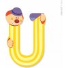 Drevené písmenko U Janod lepiace 9 cm žlté zelené ružové modré Drevené písmenko U Janod lepiace 9 cm žlté zelené ružové modré