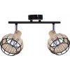 Candellux | Bodové svietidlo TAJGA 2xE14/40W/230V ratan/čierna | CA0903 Candellux | Bodové svietidlo TAJGA 2xE14/40W/230V ratan/čierna | CA0903
