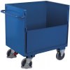 Variofit Plechový uzatvárateľný skriňový vozík, 1 sklopná stena, Variofit, ložná plocha 99 x 69 cm, do 500 kg, modrá/antracit Farba: modrá RAL5010 Variofit Plechový uzatvárateľný skriňový vozík, 1 sklopná stena, Variofit, ložná plocha 99 x 69 cm, do 500 kg, modrá/antracit Farba: modrá RAL5010