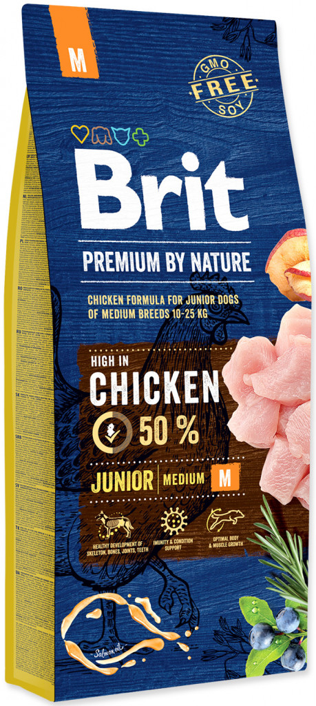 Brit Premium by Nature Junior M 15 kg