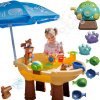 WOOPIE Vodný stôl 2v1 Pieskovisko Pirátska loď s dáždnikom XL so strojom na mydlové bubliny WOOPIE Vodný stôl 2v1 Pieskovisko Pirátska loď s dáždnikom XL so strojom na mydlové bubliny