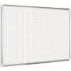 Bi-Office Biela popisovacia tabuľa s potlačou, štvorce/raster, nemagnetická, 1800 x 1200 mm