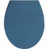 Tmavomodré WC sedadlo s jednoduchým zatváraním Wenko Samos, 44,5 x 37,5 cm Tmavomodré WC sedadlo s jednoduchým zatváraním Wenko Samos, 44,5 x 37,5 cm