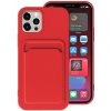 AppleKing kryt s kapsou na karty pre iPhone 13 Pro Max - červený - možnosť vrátiť tovar ZADARMO do 30tich dní AppleKing kryt s kapsou na karty pre iPhone 13 Pro Max - červený - možnosť vrátiť tovar ZADARMO do 30tich dní