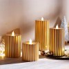 Weltbild Weltbild LED voskové sviečky Shiny Gold, sada 4 ks Weltbild Weltbild LED voskové sviečky Shiny Gold, sada 4 ks