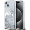 DKNY Liquid Glitter Arch Logo Apple iPhone 15 Transparent DKHCP15SLBNAET