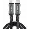 Kábel USB-C na USB-C Acefast C1-09, 48W, 1m (čierno-sivý) Kábel USB-C na USB-C Acefast C1-09, 48W, 1m (čierno-sivý)