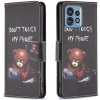 Peňaženkové kožené puzdro Drawing na Motorola Edge 40 Pro - Bear Peňaženkové kožené puzdro Drawing na Motorola Edge 40 Pro - Bear