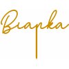 Zápich - Meno typ 02 - Zlatá zrkadlová - bez paličky - 15cm Zápich - Meno typ 02 - Zlatá zrkadlová - bez paličky - 15cm