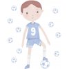 Pastelowe Love Pastelowe Love® samolepka na stenu futbalista modrý Nálepka 79 x 34 cm Pastelowe Love Pastelowe Love® samolepka na stenu futbalista modrý Nálepka 79 x 34 cm