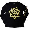 Metal Rock Off Him Heartagram Honeycomb Čierna