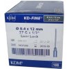 Injekčná ihla KD-FINE 27G 0,4 x 12 mm sivá, 100 ks Injekčná ihla KD-FINE 27G 0,4 x 12 mm sivá, 100 ks