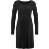 Bellybutton Maternity tehotenské tehotenské šaty midi dlhý rukáv čierne