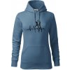 EKG volejbalisti muži - Mikina dámská Cape s kapucí - S ( Denim ) EKG volejbalisti muži - Mikina dámská Cape s kapucí - S ( Denim )