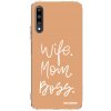 Picasee silikonový průhledný obal pro Honor 9X Pro - Boss Mama Picasee silikonový průhledný obal pro Honor 9X Pro - Boss Mama