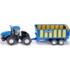 Siku Farmer Traktor New Holland s prívesom Joskin 1:50 modrý Siku Farmer Traktor New Holland s prívesom Joskin 1:50 modrý