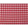 Bavlněná látka / plátno Kanafas větší kostka / káro METRÁŽ - 1 červená Bavlněná látka / plátno Kanafas větší kostka / káro METRÁŽ - 1 červená