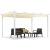 Garden Point terasová pergola 3x4 m Barbados biela a béžová