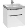 Villeroy & Boch Subway 2.0 - Umývadlová skrinka, 64x59x45 cm, 2 zásuvky, Glosy White A91010DH Villeroy & Boch Subway 2.0 - Umývadlová skrinka, 64x59x45 cm, 2 zásuvky, Glosy White A91010DH