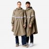 BTWIN Reflexné cyklistické pončo 540 viditeľné noci hnedé XL-2XL BTWIN Reflexné cyklistické pončo 540 viditeľné noci hnedé XL-2XL