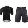 Force FASHION čierno-šedý dres + Force BLADE MTB čierne cyklokraťasy - M Force FASHION čierno-šedý dres + Force BLADE MTB čierne cyklokraťasy - M