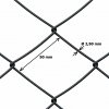 Pletivo štvorhranné, oko 50 mm, drôt 2,5 mm, výška 125 cm, 25 m, antracitová šedá Pletivo štvorhranné, oko 50 mm, drôt 2,5 mm, výška 125 cm, 25 m, antracitová šedá