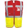 Portwest C276 PARIS EXECUTIVE Reflexná vesta Fluorescenčno žltá Červená