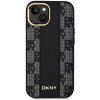 DKNY PU Leather Checkered Pattern MagSafe pre Apple iPhone 15, čierna DKNY PU Leather Checkered Pattern MagSafe pre Apple iPhone 15, čierna