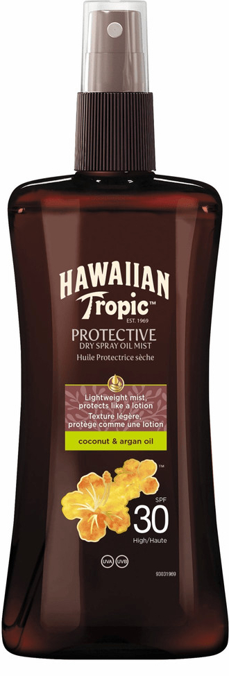 Hawaiian Tropic Protective suchý olej na opaľovanie v spreji SPF30 200 ml