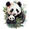 ZUTY Obrazy na stenu - Panda a mláďa Rámovanie: bez rámu a bez vypnutia plátna, Rozmer: 80x100 cm ZUTY Obrazy na stenu - Panda a mláďa Rámovanie: bez rámu a bez vypnutia plátna, Rozmer: 80x100 cm