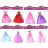 Plesové šaty pre bábiku 22 cm – mix farieb Plesové šaty pre bábiku 22 cm – mix farieb