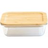 Pebbly Nádoba na uchovávanie potravín PKV-008 650 ml, sklo/bambus Pebbly Nádoba na uchovávanie potravín PKV-008 650 ml, sklo/bambus