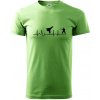 Karate EKG - Klasické pánske tričko vyššej gramáže - 4XL ( Trávová zelená ) Karate EKG - Klasické pánske tričko vyššej gramáže - 4XL ( Trávová zelená )