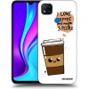 Picasee silikónový prehľadný obal pre Xiaomi Redmi 9C - Cute coffee Picasee silikónový prehľadný obal pre Xiaomi Redmi 9C - Cute coffee